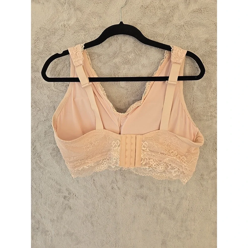 Secret Treasures Full Figure Size 3X Bralette Lot Of 3 - 2 Suntan, 1 Pebble Gray